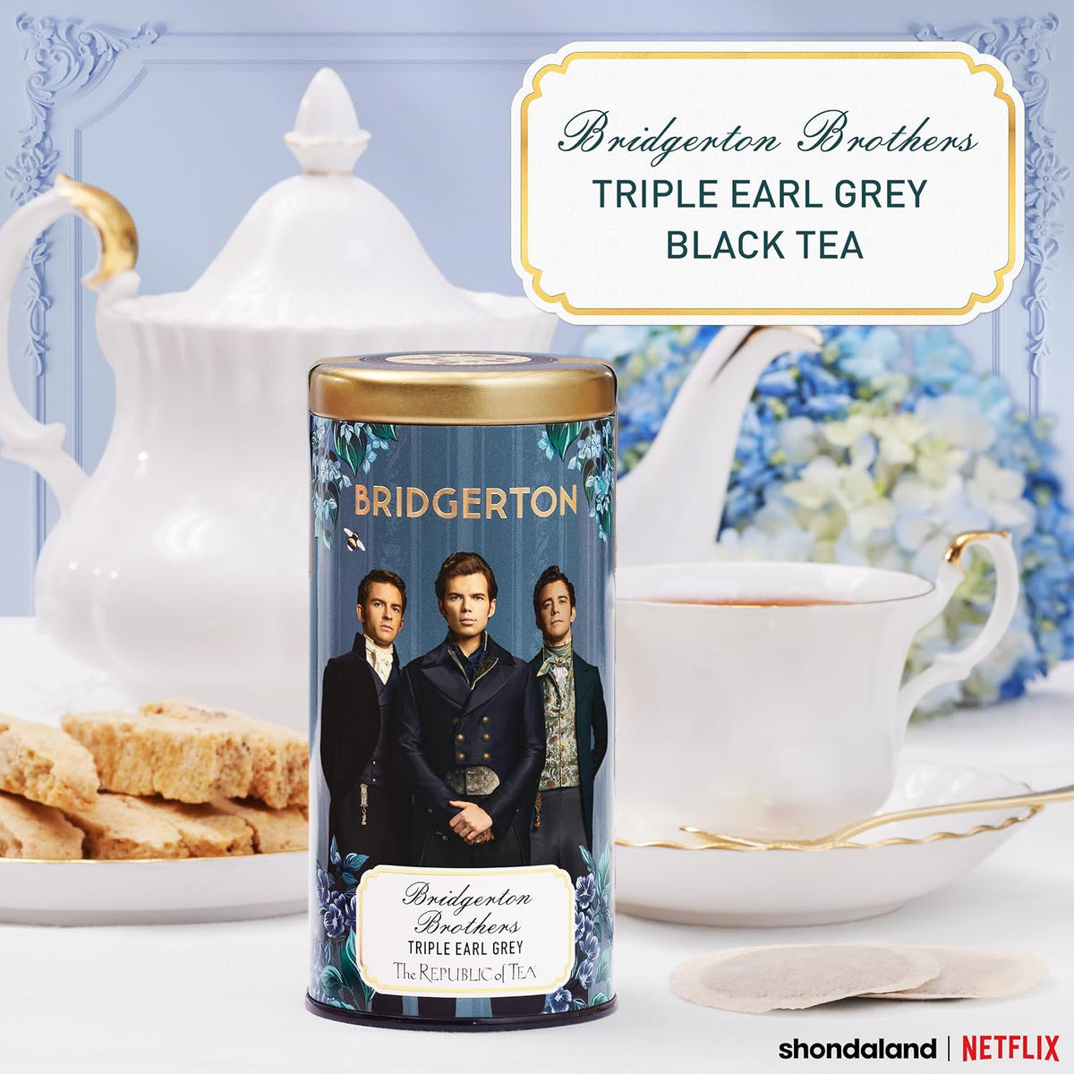 The Republic of Tea — Bridgerton Brothers Triple Earl Grey Black Tea, 36 Tea Bags