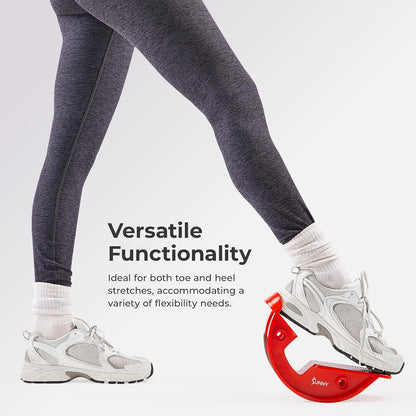 Sunny Health & Fitness Calf Stretcher and Foot Rocker for Plantar Tight Calves Relief Hamstring Ankle Strengthener Facetious Sling Stretch Fighter Stretching Device Mobility
