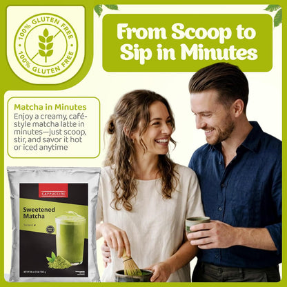 Cappuccine Sweetened Matcha Green Tea, 3 Pounds