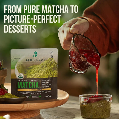 Jade Leaf Matcha Powder, Organic Culinary Grade, 30g / 1.06oz
