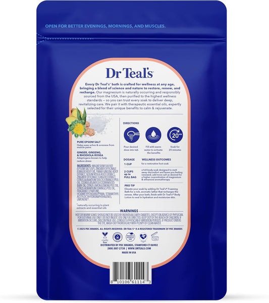 Dr Teal's Epsom Salt Magnesium Soak, Stress Relief with Essential Oils, 3 lbs