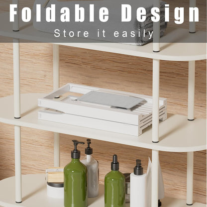 Foldable Bathtub Caddy Tray for Tub,Bamboo Expandable Bath Table Trays,Premium Bathroom Accessories for New Home & Mothers Day & Birthday Gifts for Couples,Natural