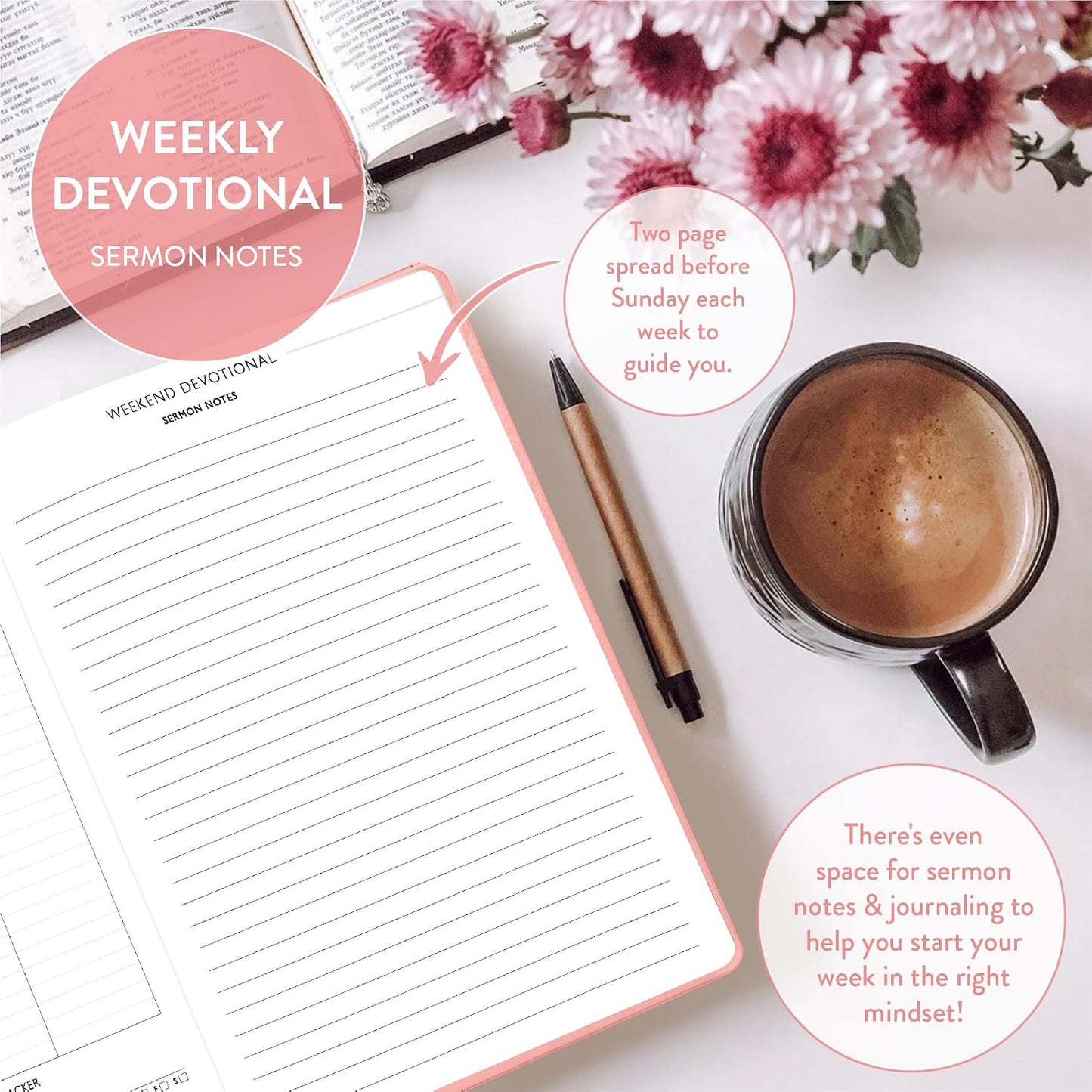 Christian Planner 2026 Daily Planner - Faith Based Monthly and Weekly Planner, Vision Board, and Habit Tracker - 2026 Calendar, Personal Organizer and Devotional Journal (Spiral, Pine)