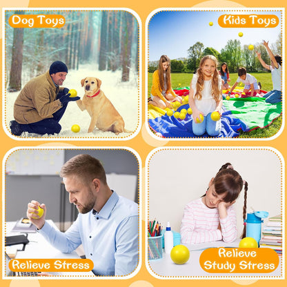 12 Pcs Blue Foam Stress Ball Squeeze Stress Relief Balls for Kids and Adults Hand Exercise Sensory Relief Toys for Anxiety ADHD Autism （Blue）