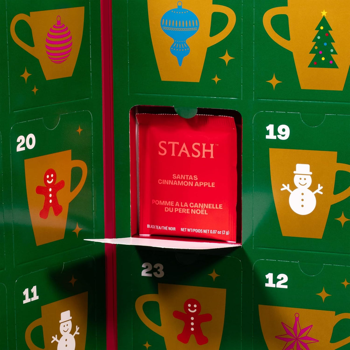 STASH Tea Advent Calendar 2026, 24 Bags, Black, Green & Herbal Teas
