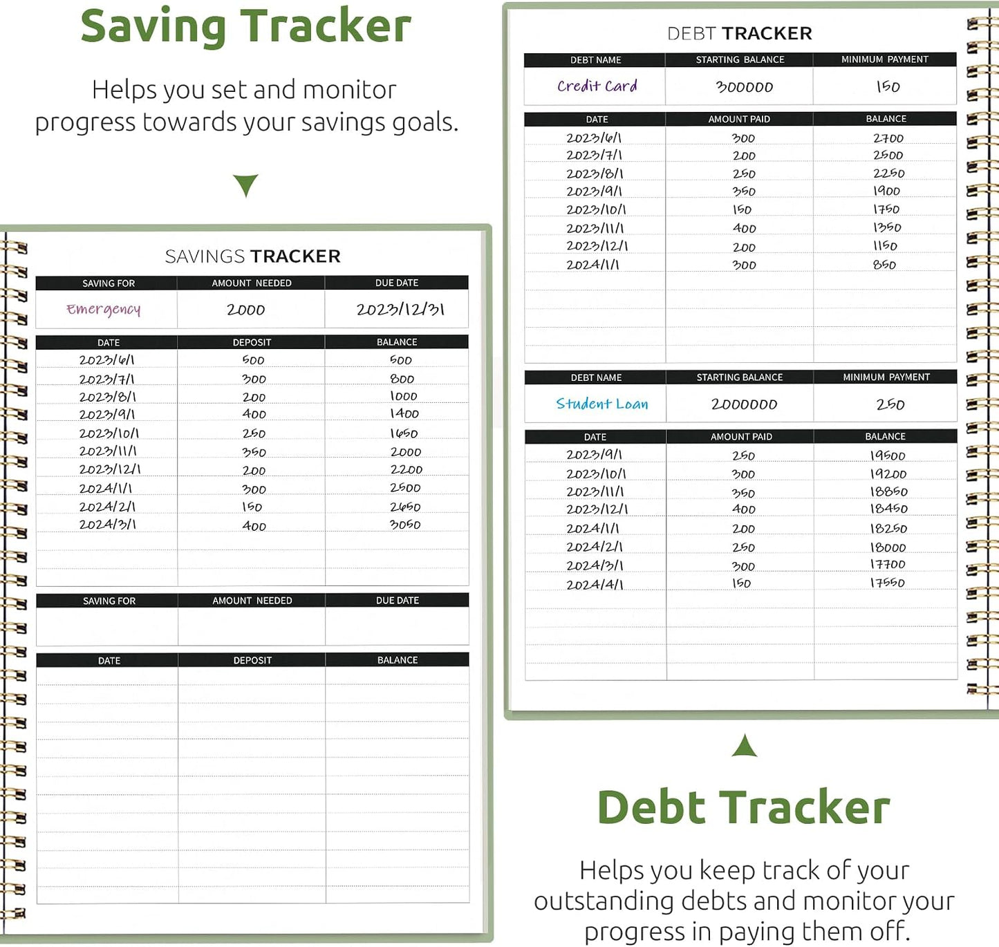 Budget Planner - Monthly Budget Book with Expense Tracker Notebook, Undated Bill Organizer & Finance Planner to Take Control of Your Money, Account Book to Manage Your Finances-Pink