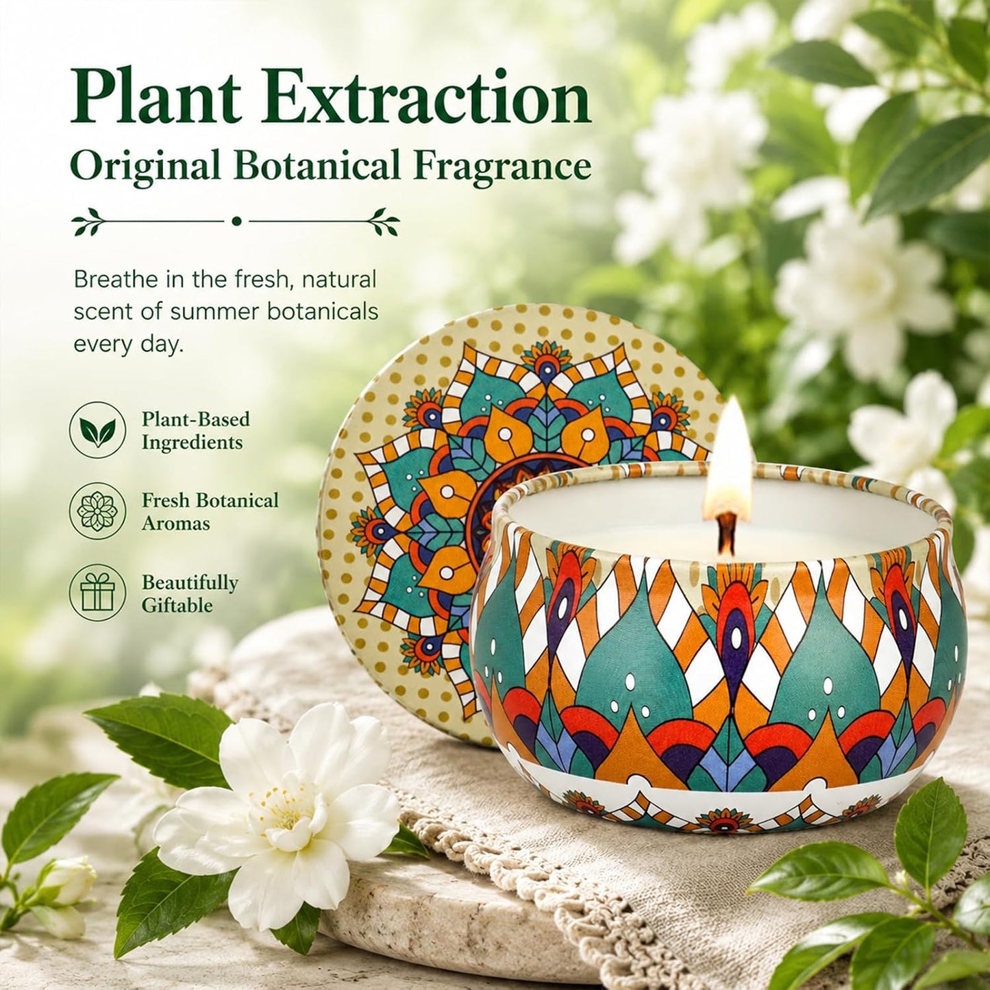 Scented Candles Gift Set, 12 Pack Soy Wax Candles for Home, 12 Scents, Aromatherapy Travel Tins with Gift Box for Women, Birthday, Housewarming, Relaxation