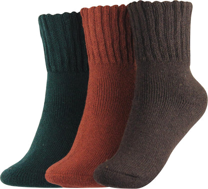 BenSorts Women's Winter Boots Socks Thick Warm Cozy Crew Socks Solid Color Gifts