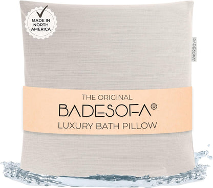 BADESOFA® Luxury Bath Pillow M in Ivory, Quick-Drying Bath Back Pillow