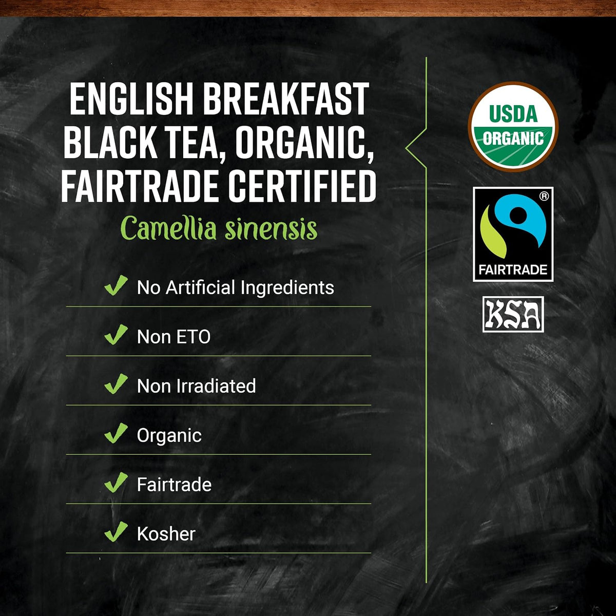 Frontier Co-op English Breakfast Black Tea, 1-Pound Bulk, Full, Robust, Malty Flavor, Kosher, Organic, Non ETO