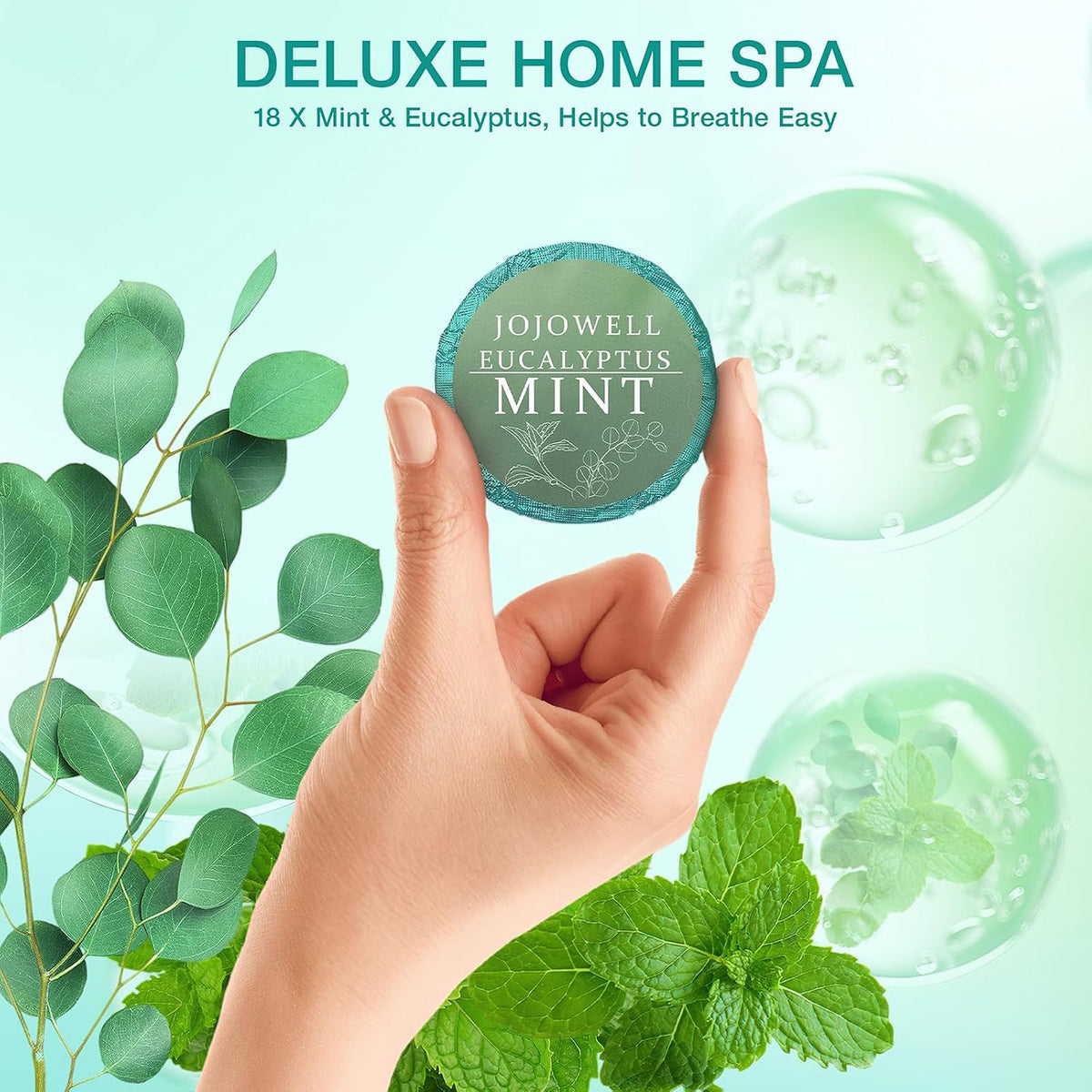 Shower Steamers Aromatherapy 18 Pack - Eucalyptus for Shower, Birthday Gifts for Women Men, Shower Bombs with Essentials Oil for Nasal Relief Stress Relief, Self Care Spa Gifts, Eucalyptus & Mint
