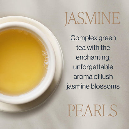 Rishi Tea Jasmine Pearls Green Loose Leaf Tea, Caffeinated, 4oz
