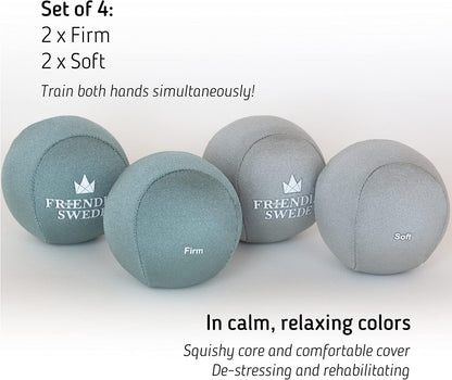The Friendly Swede Stress Balls for Adults, Different Resistance Levels