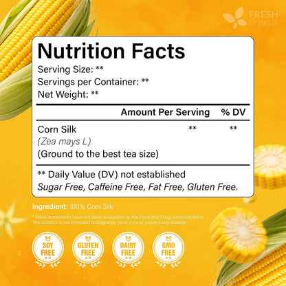 FreshDrinkUS, Premium Corn Silk Tea Bag, 135 Count, Pure, Caffeine Free