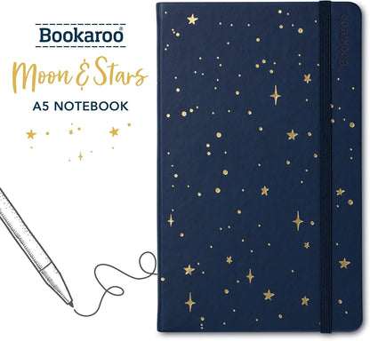 IF Compact Book Light - Moon & Stars, Dark Blue/Gold
