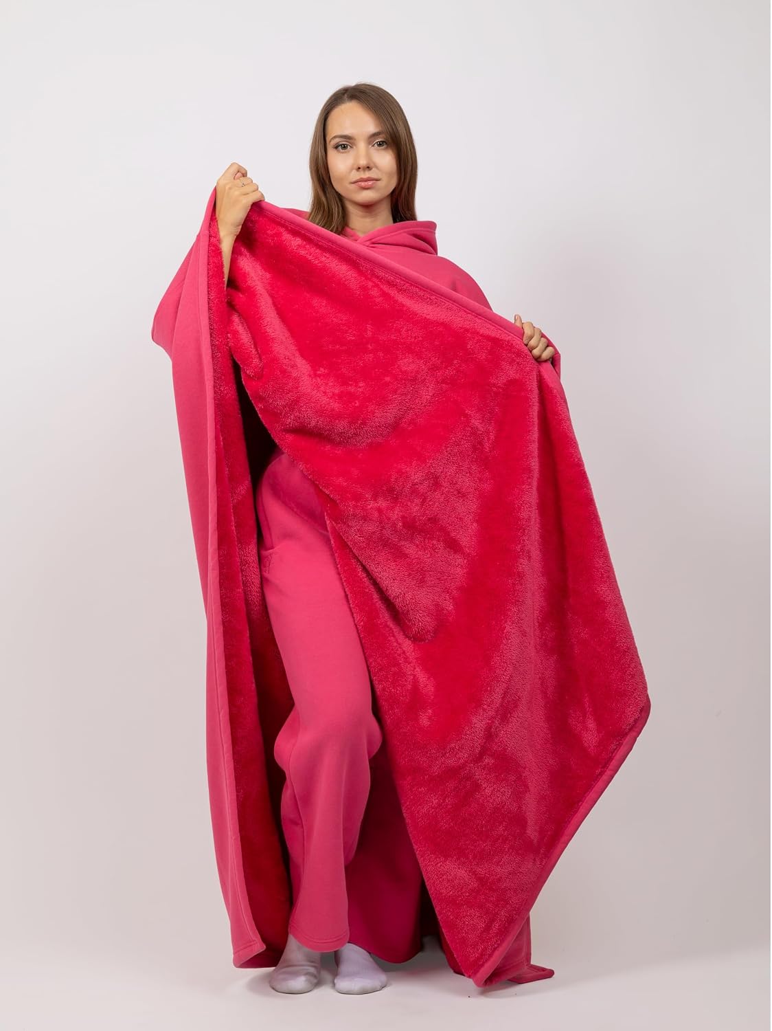 FREE THE SHEEP Eden Hoodie – Oversized Weighted Hoodie Cloak with Ultra-Soft Faux Fur Liner