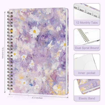 Weekly To Do List Notepad, 52 Sheets, Undated Weekly Planner, Letter Size | 8.5"x11", 100GSM, Thick Paper, Twin-Wire Spiral Bound, Tear Off Desk Pad, For Women & Man, Home School & Office Work