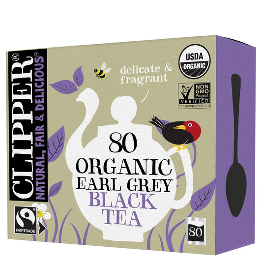 Clipper Organic Earl Grey Tea, 80 Tea Bags