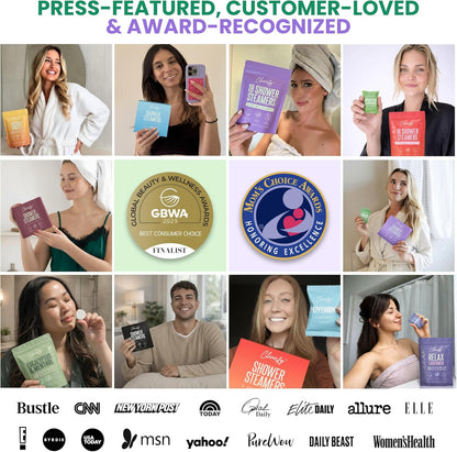 Cleverfy Shower Steamers Aromatherapy Gifts for Women and Men, 18 Tablets
