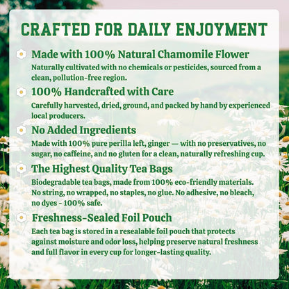 HILLARIS Chamomile Passionflower Herbal Tea, 30 Ct, 3g Each, Caffeine-Free