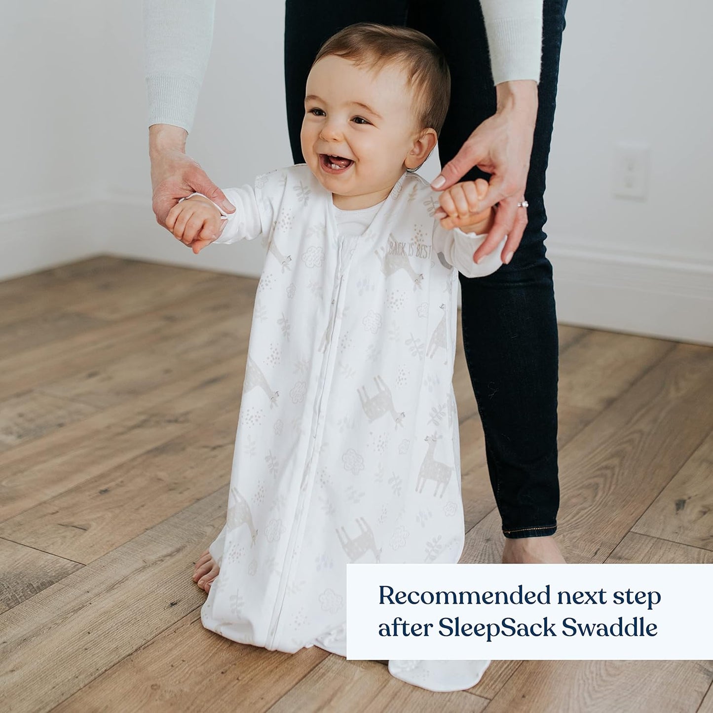 HALO SleepSack, 100% Cotton Wearable Blanket, Swaddle Transition Sleeping Bag, TOG 0.5, Ocean Life, Medium, 6-12 Months