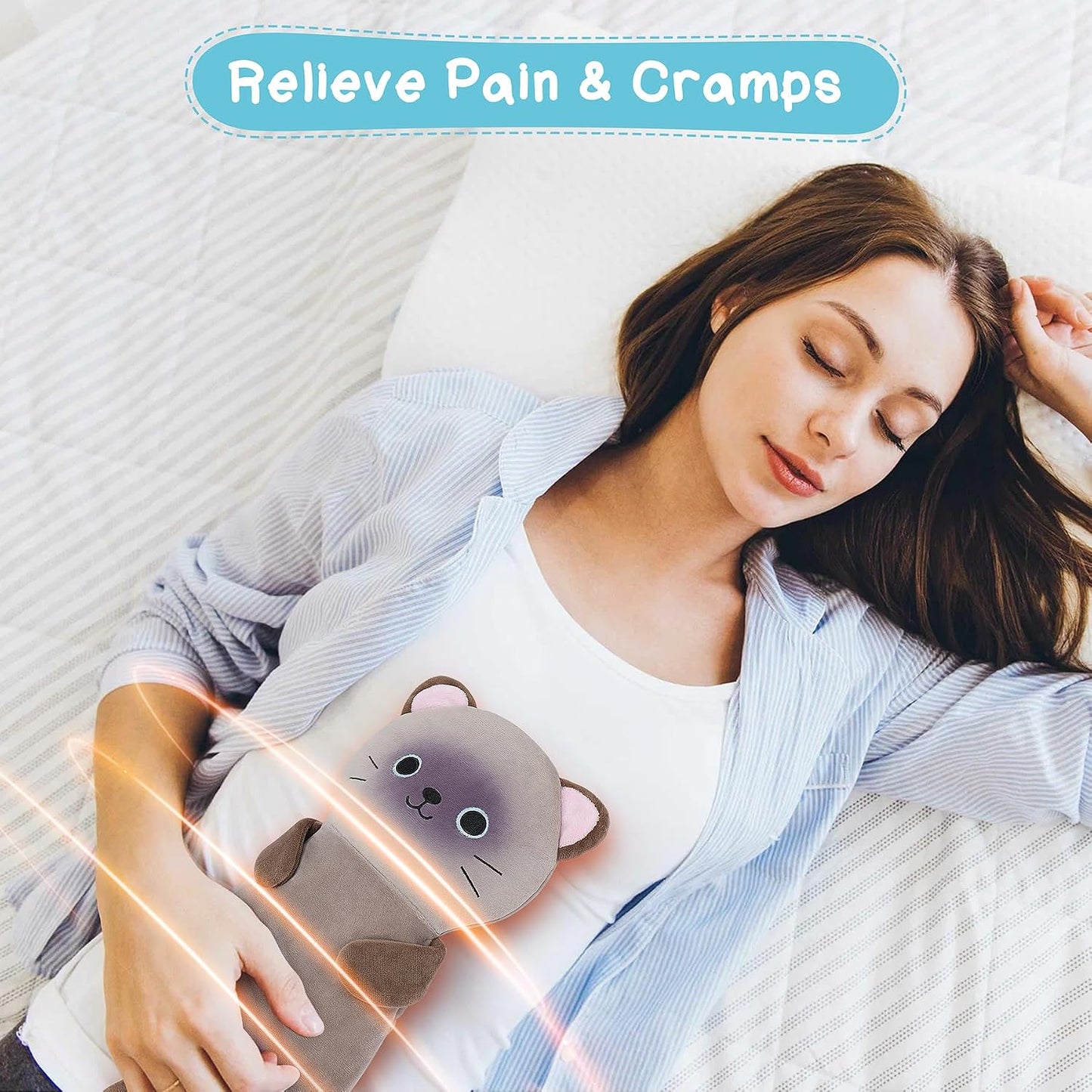 Microwave Heating Pad for Period Cramps,Otter Microwavable Heating Pad for Shoulder Neck Back Knee Pain Relief with Lavender Scented,Cute Otter Plush Toys Heat Pack for Women Kids Birthday