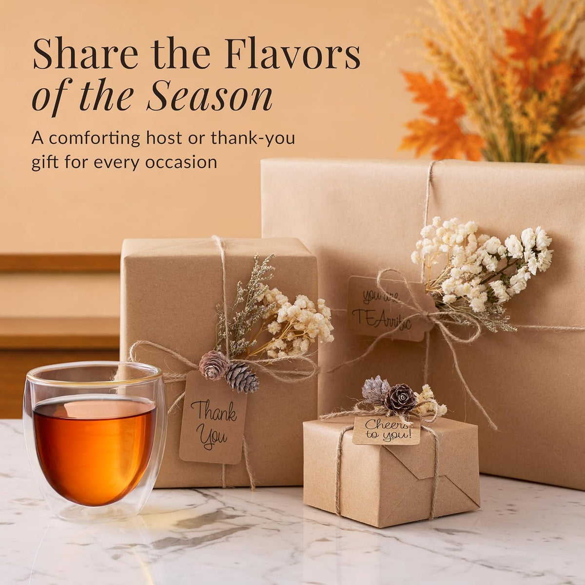 The Republic of Tea Pumpkin Spice Black Tea, Caffeinated, 50 Count