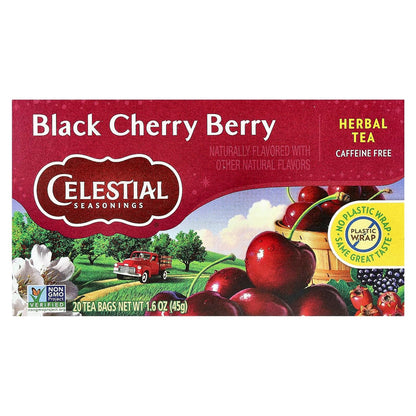 CELESTIAL SEASONINGS HERB TEA,BLK CHERRY BERRY, 20 BAG (pack of 3)