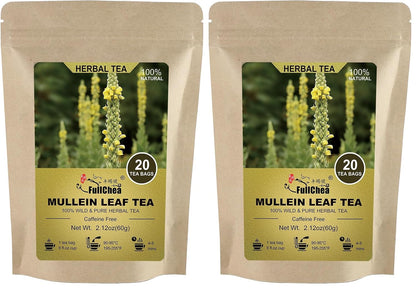 FullChea - Rooibos Tea Bags, 60 Counts - Premium South African Natural Rooibos - Non-GMO - Caffeine-Free - Antioxidant-Rich & Supports Digestion