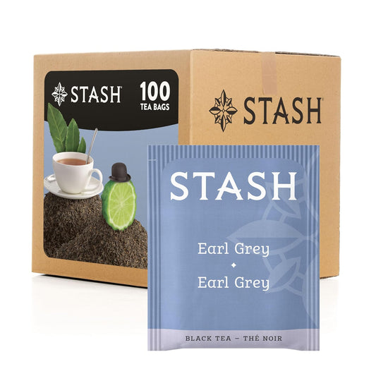 STASH Earl Grey Black Tea, 100 Bags Bulk Pack, Caffeinated