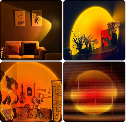 Sunset Lamp Projector Multicolor Changing LED Projection Lamps 16color
