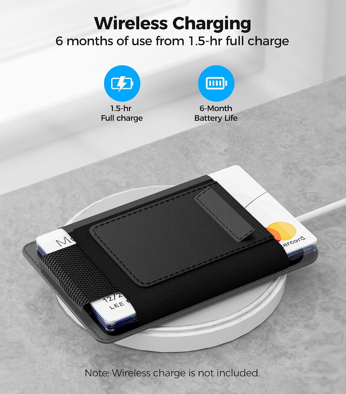 for MagSafe Wallet Works with Apple Find My, 5-Card RFID Holder with Pop-Up Strap, Strong Magnetic Wallet for iPhone 17/16/15/14/13/12 Pro Max Air Plus, Wireless Charging, Black