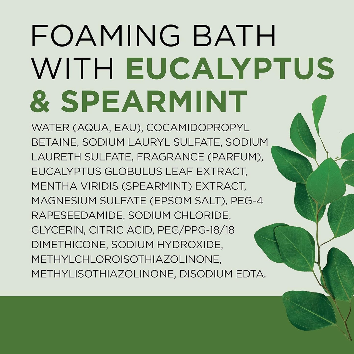 Dr Teal's Foaming Bath with Pure Epsom Salt, Relax & Relief with Eucalyptus & Spearmint, 34 fl oz (Pack of 4)