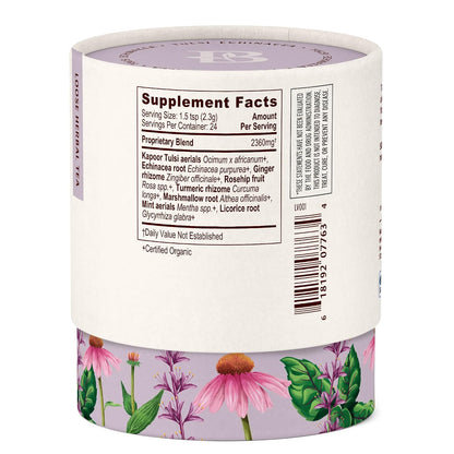 Banyan Botanicals Tulsi Echinacea Tea – Organic Immune Support with Turmeric & Rosehip – Caffeine Free Tea for Healthy Immune Function* – 2 oz. – Non-GMO Sustainably Sourced Herbal Loose Leaf