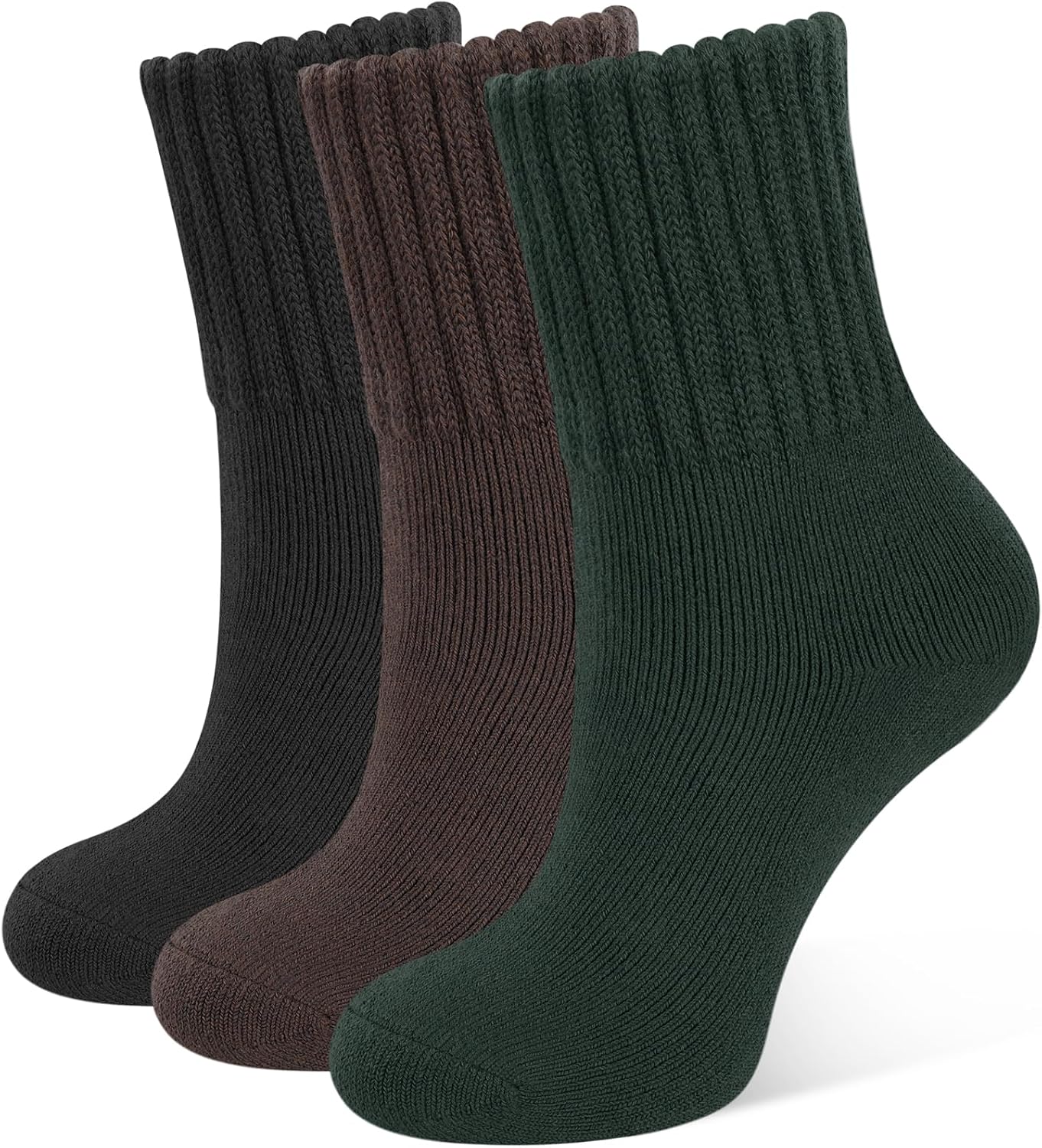 CLOSEMATE Womens Thick Full Cushioned Thermal Warm Boot Socks for Winter 3 Pairs