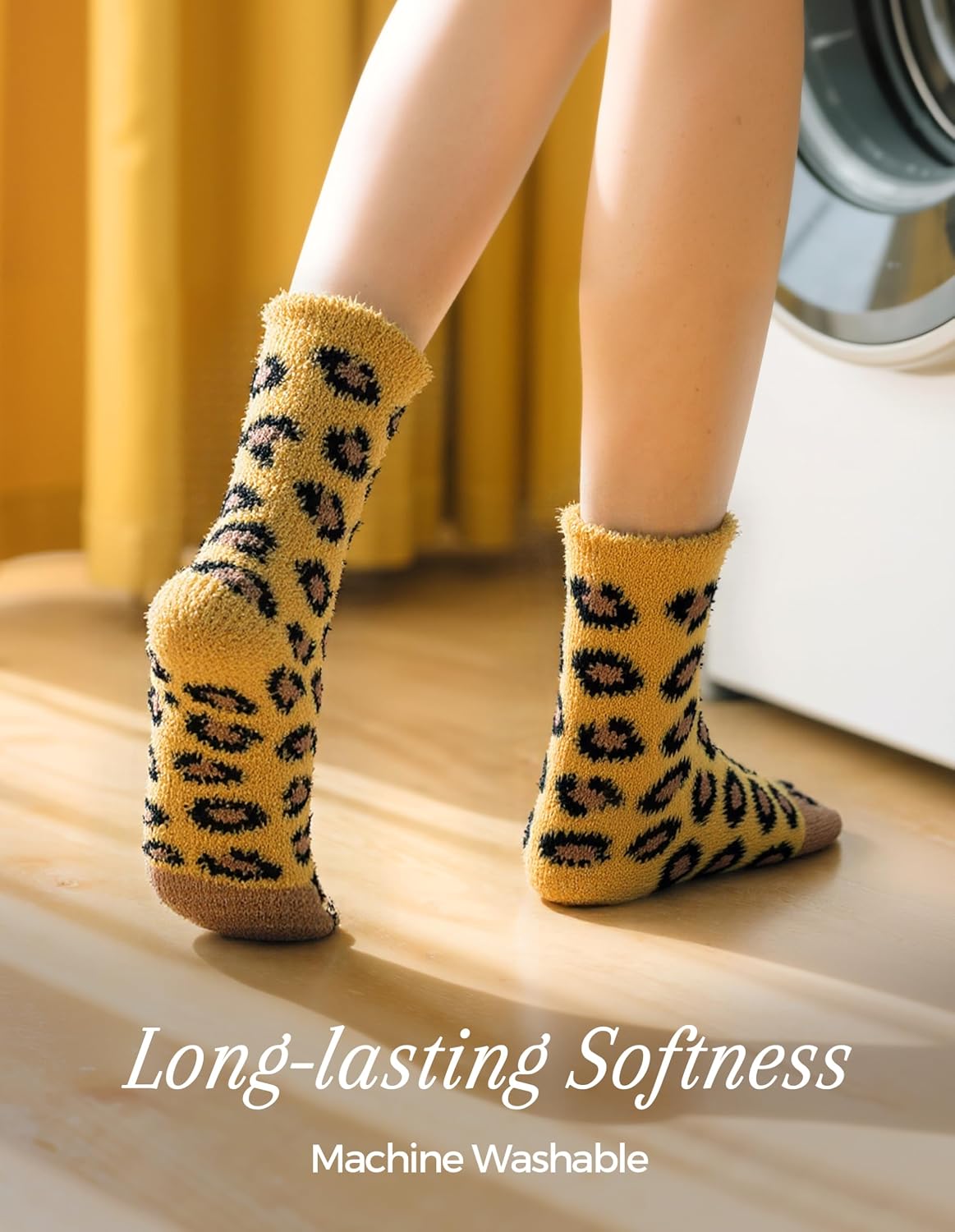 TEHOOK Warm & Cozy Gifts for Women, Fluffy Fuzzy Plush Sleeping Slipper Socks - Soft Warm Fabric
