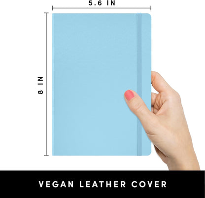 PAPERAGE Lined Journal Notebook, Hardcover Journal for Women & Men, 160 Pages, (5.6 in x 8 in), College Ruled Journaling Notebook for Work, School Supplies & Note Taking, (Black)