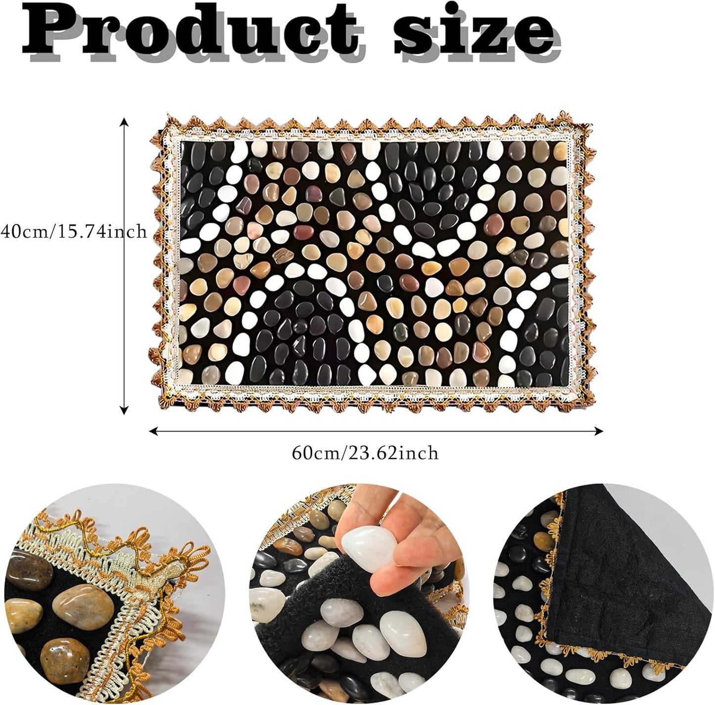 LIYAOLI Wood Foot Massager Mat - Portable Acupressure Pad for Pain Relief, Foldable Pressure Point Relief Tool, Home Spa Therapy Foot Massage Board, Ideal Gift for Seniors