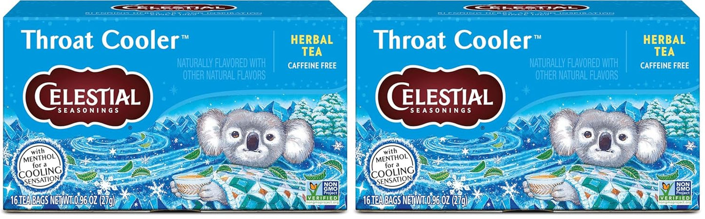 Celestial Seasonings Peppermint Herbal Tea, Caffeine Free, 20 Tea Bags Box (Pack of 6)
