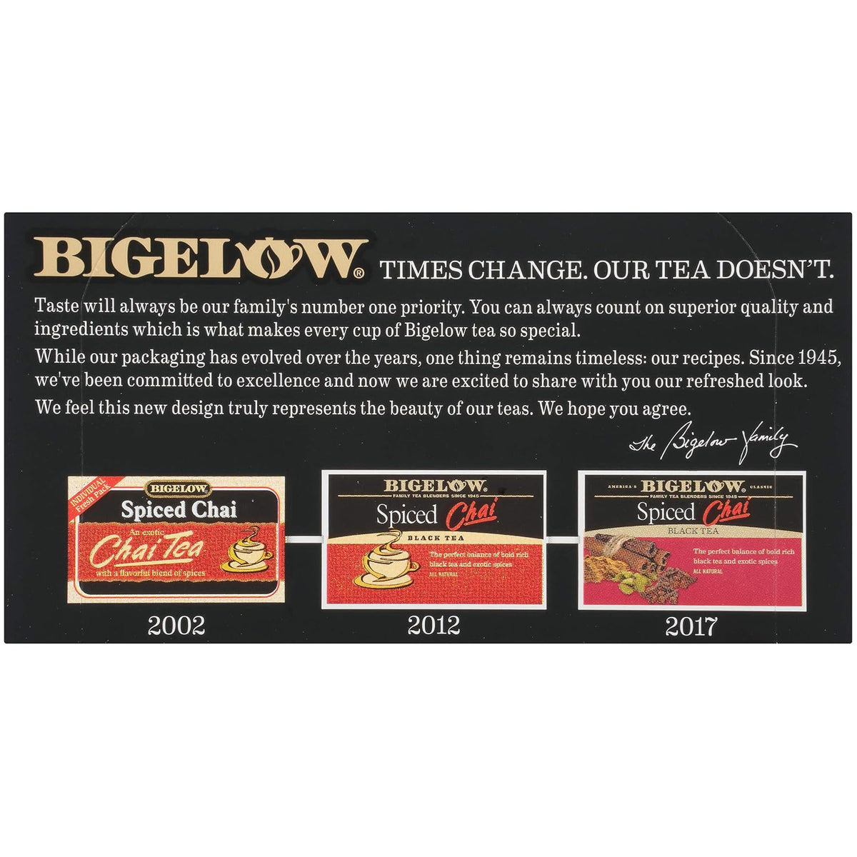 Bigelow, Spiced Chai Tea (Caffeinated), 20 Count