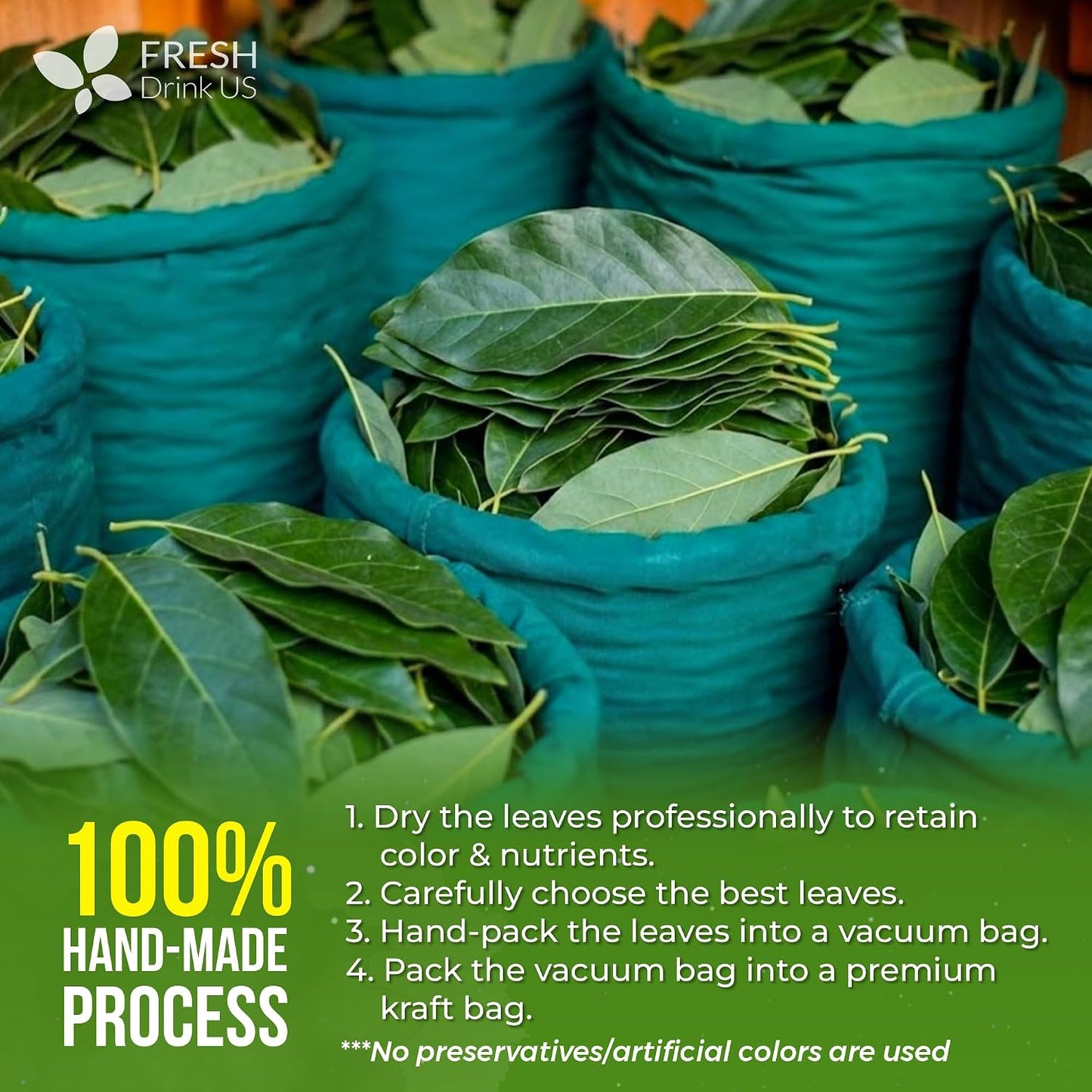 FreshDrinkUS, Premium 150 Lemon Ginger Tea Bags, 100% Natural Ingredients, Hand-made Blend of Lemon and Ginger, Eco-conscious Tea Bags. No Sugar, No Caffeine, Vegan. - Colors B
