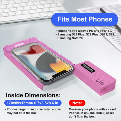 Phone Lock Box, Timed Lock Box Cell Phone Locker