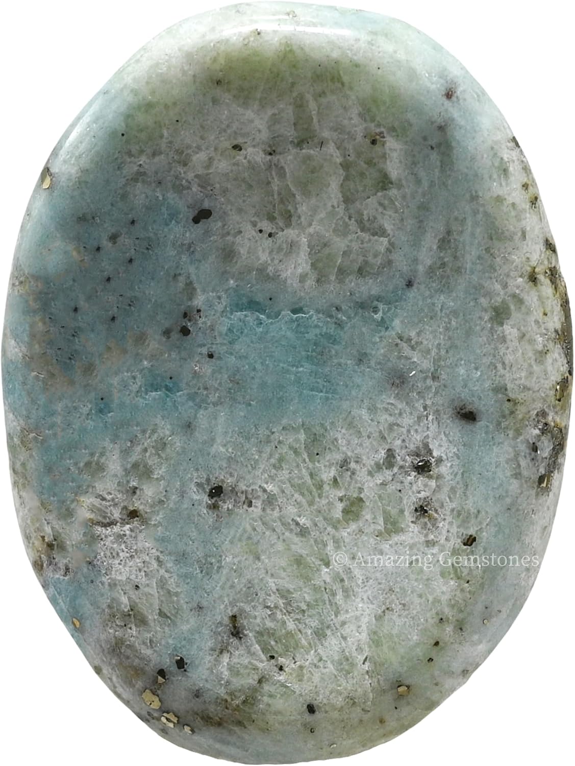 Amazing Gemstone Labradorite Thumb Worry Stone, Anxiety Stone, Healing Crystals - Piedra Crystal Fidget for Gift, Meditation, Calming, Relaxation, Stress Relief - Colors C