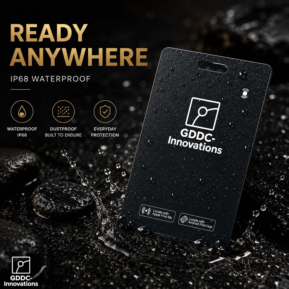 Tracker Card | Rechargeable | Apple Find My & Android