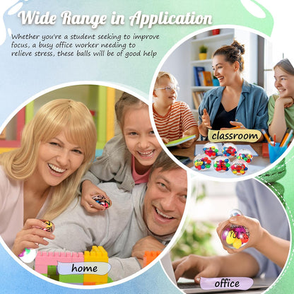 Shappy 12 Pcs Inspirational Sensory Balls, Motivational Fidgets, 2.36 Inch