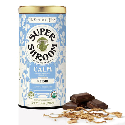 The Republic of Tea SuperShroom Organic Calm Herbal Tea, 36 Count