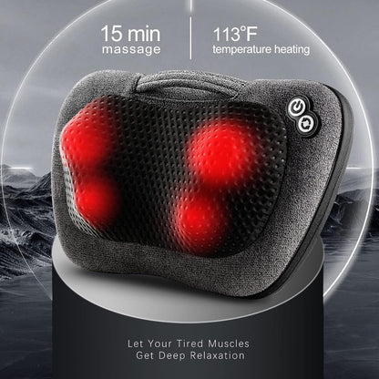 VIKTOR JURGEN Shiatsu Back Massager with Heat – Deep Tissue Massage for Neck, Shoulder, Back Pain Relief, Electric Kneading 3D Massage Pillow, Christmas for Men Women Dad Wife Mom Gifts (NOT Cordless)