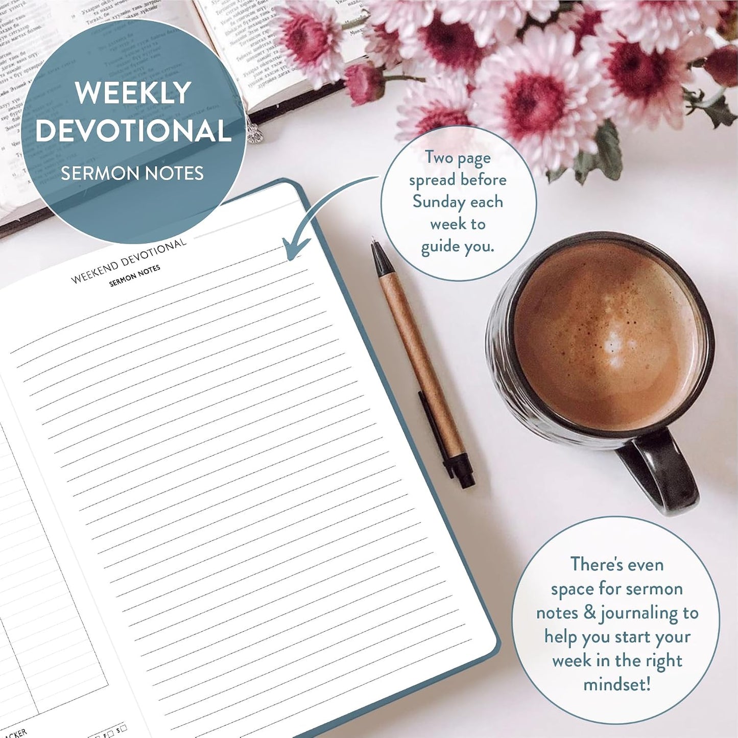 Christian Planner 2026 Daily Planner - Faith Based Monthly and Weekly Planner, Vision Board, and Habit Tracker - 2026 Calendar, Personal Organizer and Devotional Journal (Spiral, Pine)