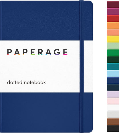 PAPERAGE Lined Journal Notebook, Hardcover Journal for Women & Men, 160 Pages, (5.6 in x 8 in), College Ruled Journaling Notebook for Work, School Supplies & Note Taking, (Black)