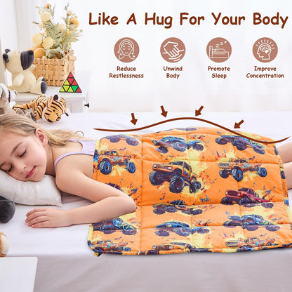 yescool Weighted Lap Pad 2 Pounds Weighted Lap Blanket, Space Plane Small Weighted Blanket, Weighted Throw Blanket Gifts for Travel Indoor Outdoor, 20"x30"